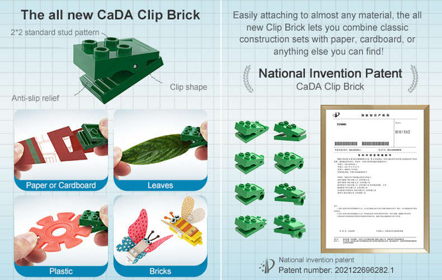 CaDA stavebnice Mighty papír a cihly letadla sada 226 kusů