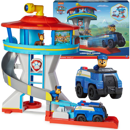 Paw Patrol Velký Věž s figurkami policejního vozidla + příslušenství