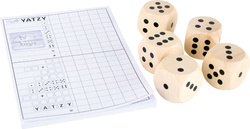 Small Foot Dřevěná párty hra s obřími kostkami + zápisník