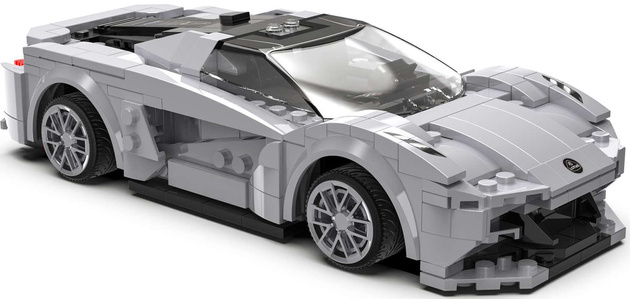 Construction Blocks Remote Controlled Rugged Vehicle + Stickers Lotus Evija Dual Mode 308 pieces CaDA