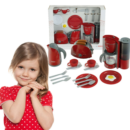 Velký snídaňový set Bosch topinkovač a konvice pro děti Klein 9564