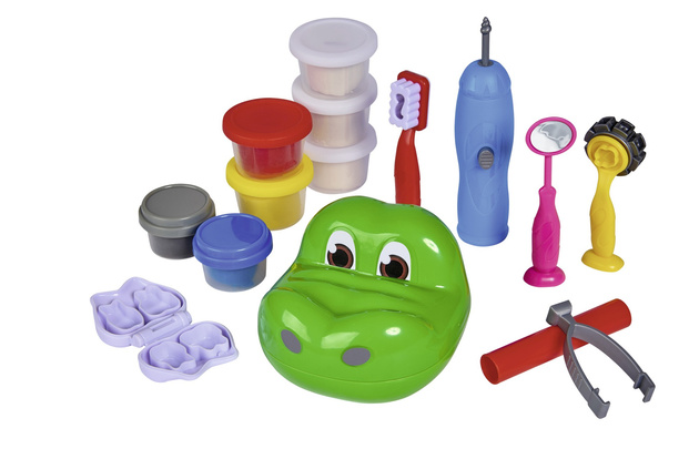 Ciastolina Malý zubař Krokodýl + příslušenství