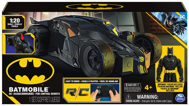 Batman RC auto Batmobile na dálkové ovládání a figurka DC Comics