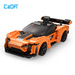 CaDA Stavební kostky Dálkově ovládané auto Orange Flame RC Racer Vehicle Blaze Car 295 kusů