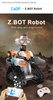 Stavební bloková sada Robot na dálkové ovládání Z.BOT kód Robot světlo LED 462 prvky RC CaDA