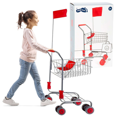 Dětský nákupní vozík Silver Flag Basket Silver 3+ Small Foot