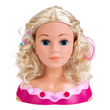 Velká hlava Hair Styling Doll Kadeřník Princezna Coralia Princezna Coralie + make-up paleta pro děti