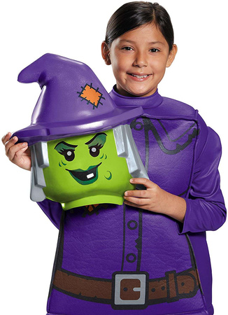 Lego kostým, halloweenský převlek čarodějnice 124-135 cm (7-8 let)