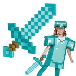 Diamantový meč Minecraft 51 cm pro karnevalový kostým
