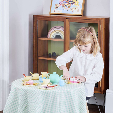 Čajová souprava šálek kávy koláče pro děti 36 položek