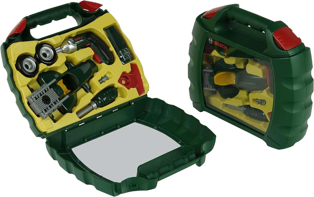 Kufřík s autíčkem a šroubovákem Bosch pro děti Klein