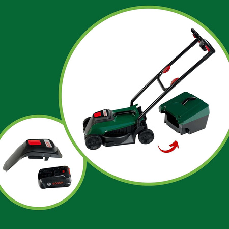 Lehká hračka Zelená sekačka Bosch Světlo a zvuk 3+ Klein
