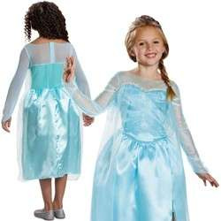 Disney Ledové království kostým, karnevalový kostým Elsa 109-123 cm (5-6 let)