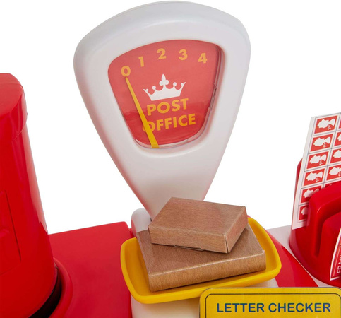 Hračka poštovní stojan na karty pro děti + příslušenství 30 položek