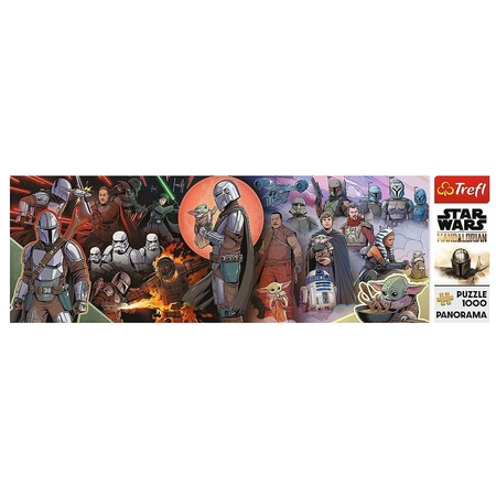 Puzzle 1000 Star Wars Dobrodružství Mandaloriana Baby Yoda Trefl