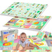 Humbi Oboustranná skládací vzdělávací podložka z XPE pěny 120x180x1cm Zvířata, písmena, čísla Ulice