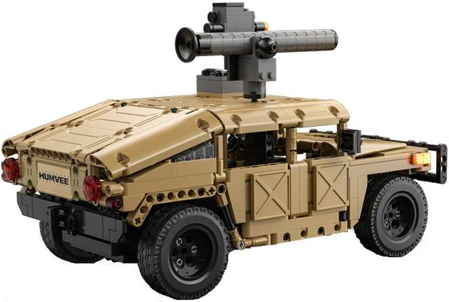 CaDA Building Blocks Dálkově ovládaný vojenský terénní automobil Humvee 628 RC dílků
