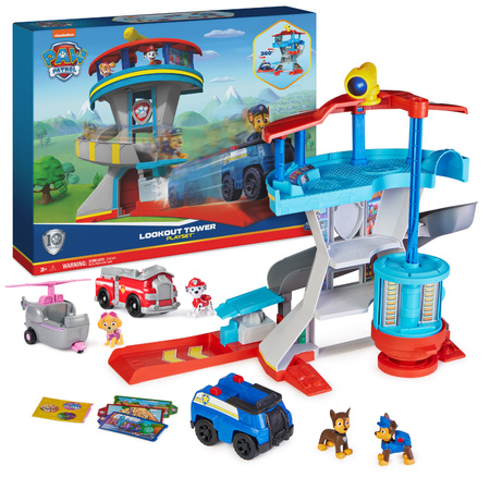 Paw Patrol Velký Věž s figurkami policejního vozidla + příslušenství