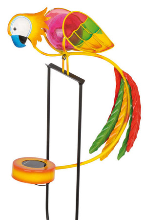 Pohyblivé dekorace do místnosti kovový papoušek Rod Parrot