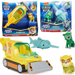 Tlapková patrola Rubble Aqua Pups Vodní psi Hammerhead podvodní vozidlo + figurka