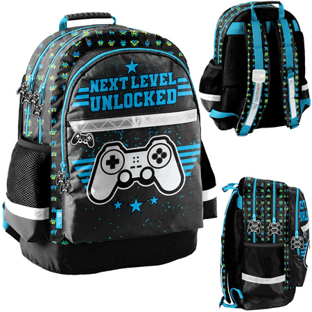 Školní batoh Paso Game Next Level Black