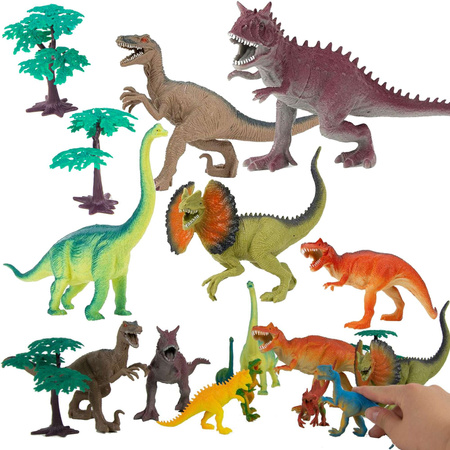 Sada figurek dinosaurů + příslušenství 12 kusů