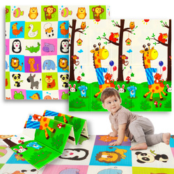 Humbi Oboustranná skládací vzdělávací podložka z pěny XPE 200x180x1