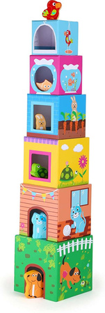 Small Foot 10044 Pyramidové puzzle se zvířaty