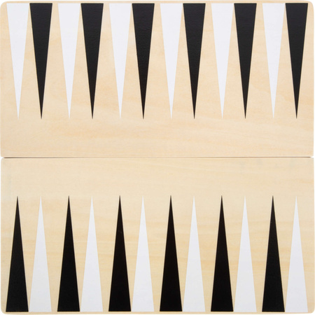 Sada dřevěných deskových her 3v1 Šachy Dáma Triktrak Puzzle hra