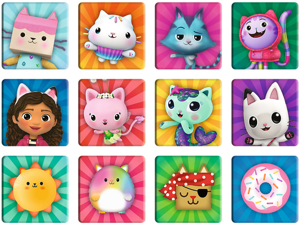 Gabi's Cat House 2v1 Puzzle 78 prvků + paměťová hra 3+ let Trefl