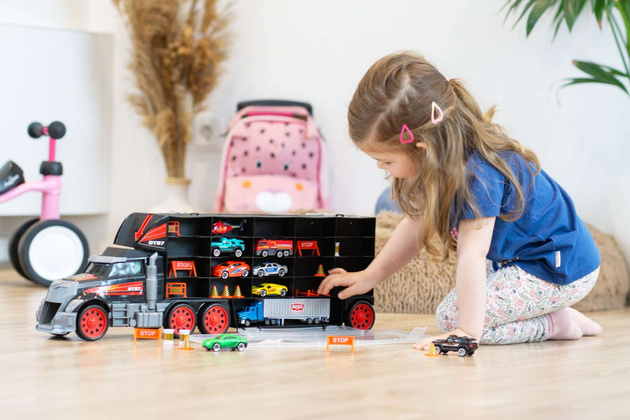 Kufr pro nákladní automobily pro přepravu nákladních automobilů Nákladní automobil 63 cm + osobní automobily Vrtulník a silniční příslušenství