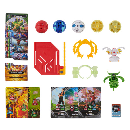 Sada Bakugan Battle Pack Strategická hra + figurky Bruiser 2x Dragonoid Hammerhead Nillious
