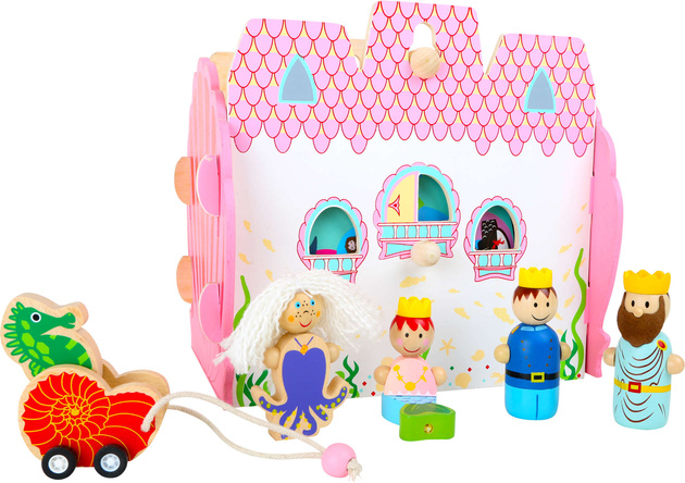 Dřevěná sada podmořského hradu s figurkami