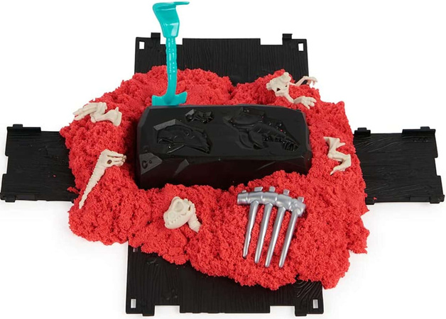 Kinetic Sand Excavation Dino XCavate Skeleton Dinosaur Search Kit Kinetic Sand + příslušenství