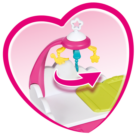 Panenka Steffi těhotenská dvojčata, 2 bobíky, komoda + příslušenství